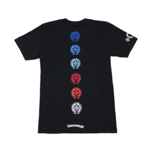 Chrome Heart Multi Colored Horseshoe Straight Cross T-Shirt